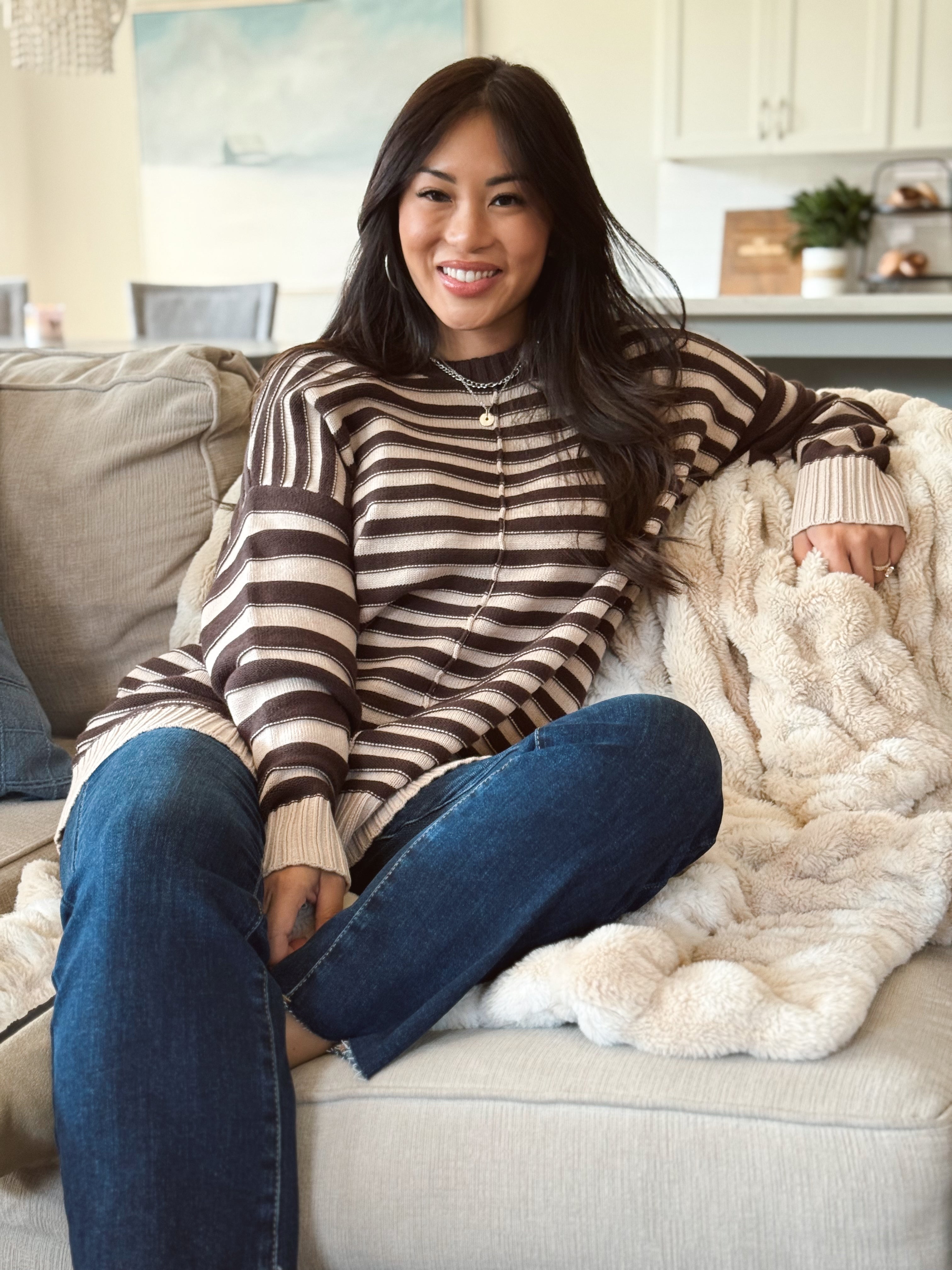 September Sweater - BROWN - Storetradenest SWEATER