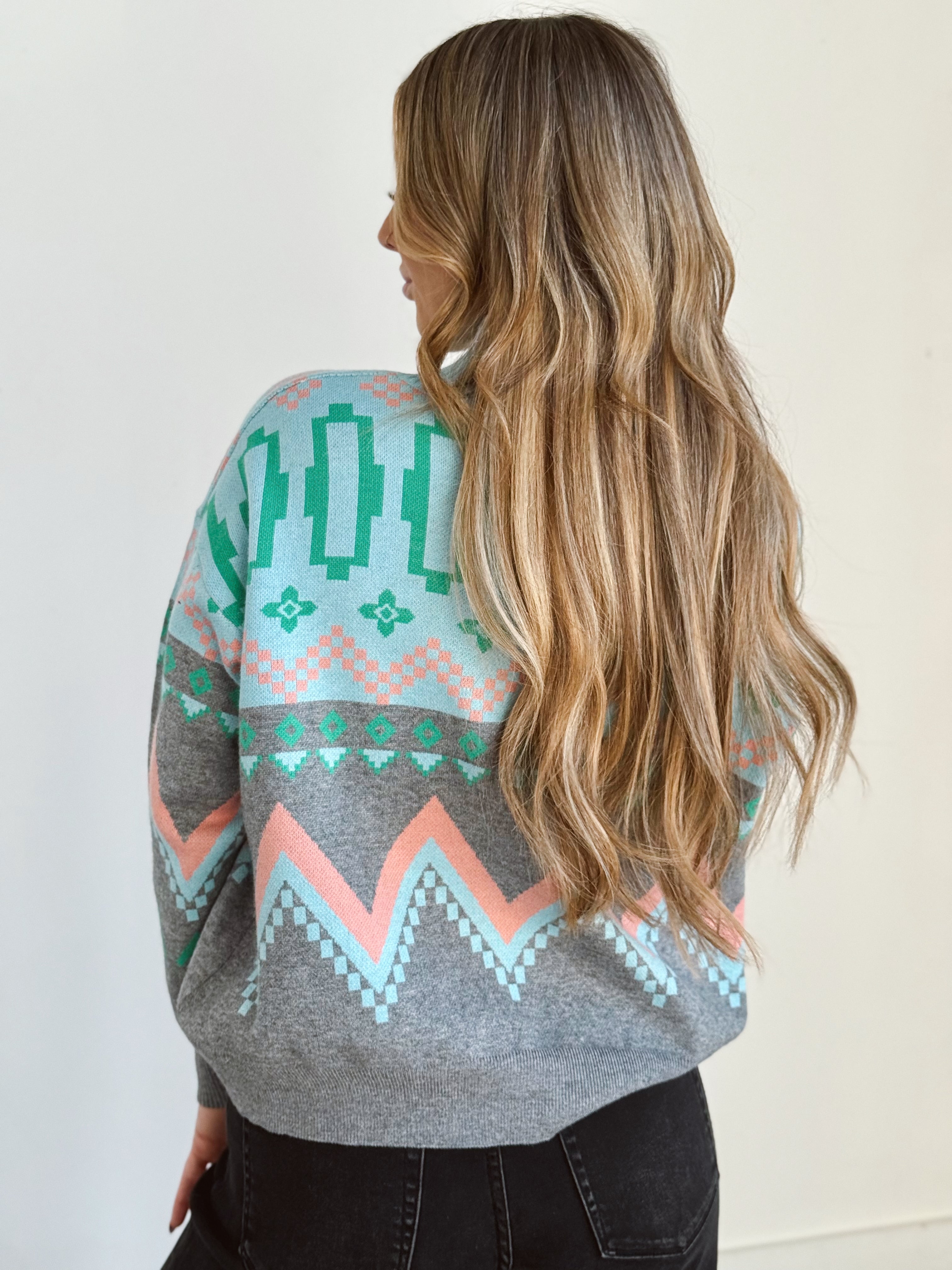 Slalom Pullover Sweater - HEATHER GREY - Storetradenest SWEATER