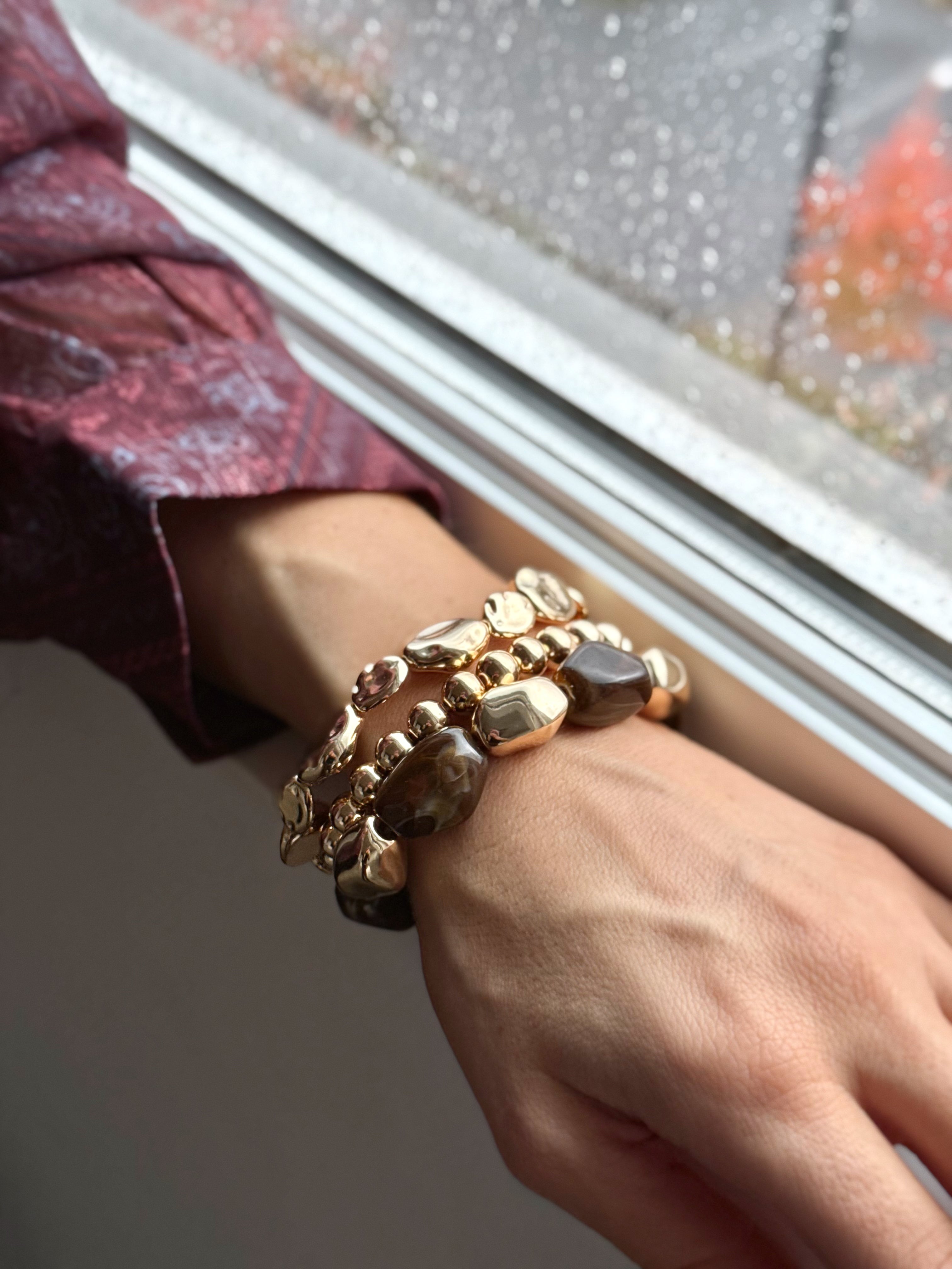 Solara Bracelet Set - BROWN - Storetradenest Bracelets