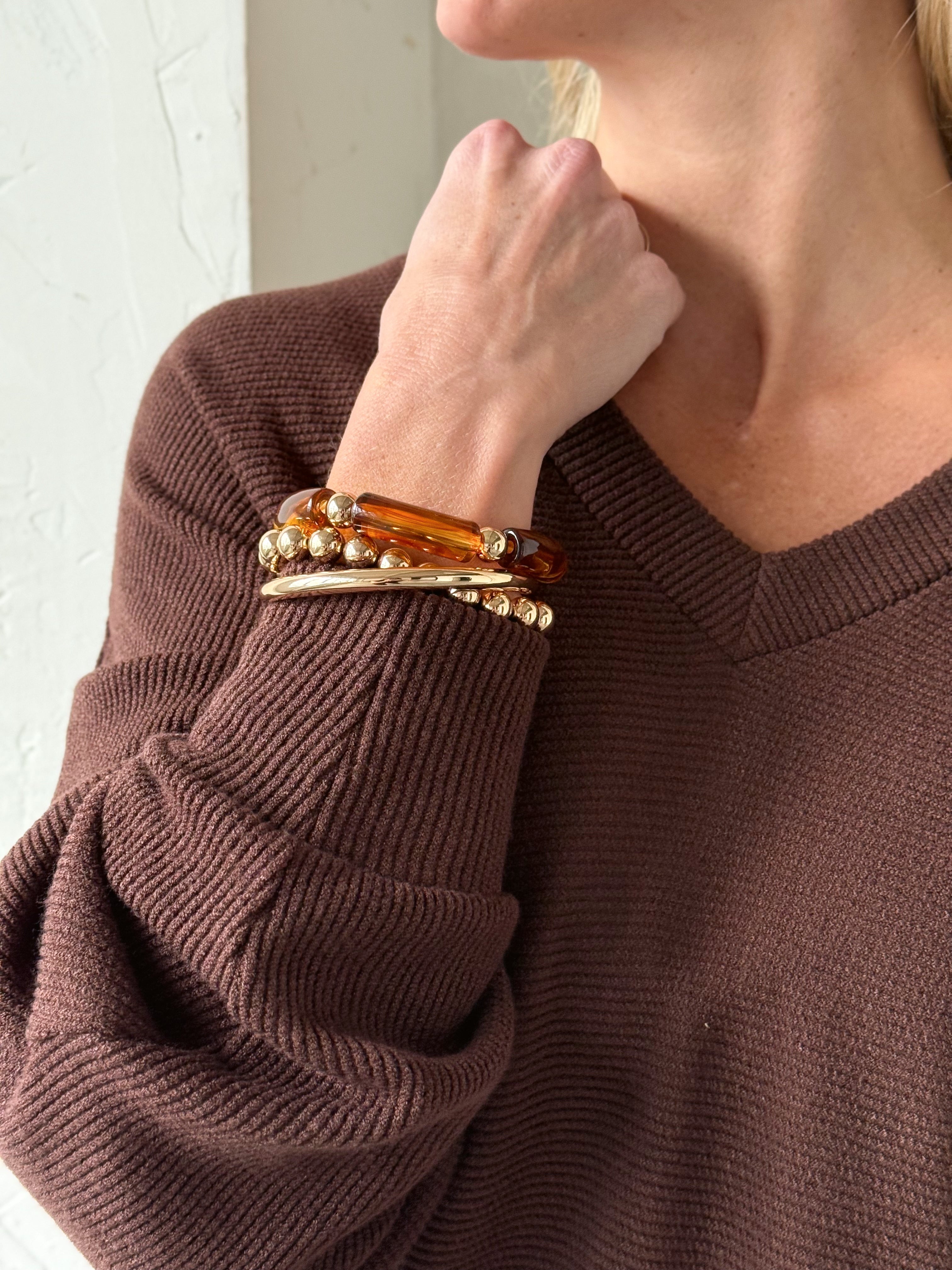 Sundown Bracelet Set - BROWN - Storetradenest Bracelets