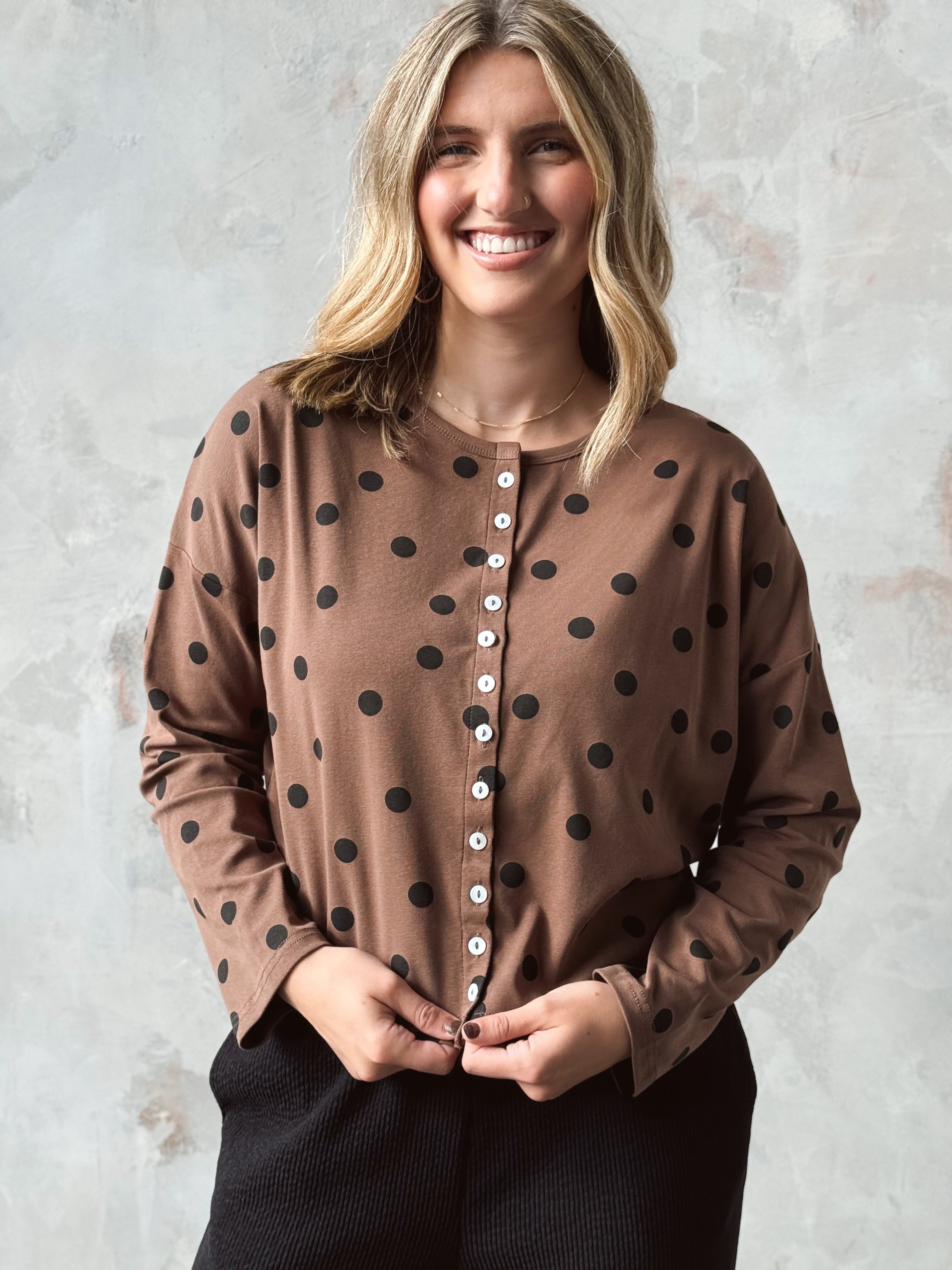 Tavi Cardigan - BROWN - Storetradenest Cardigan