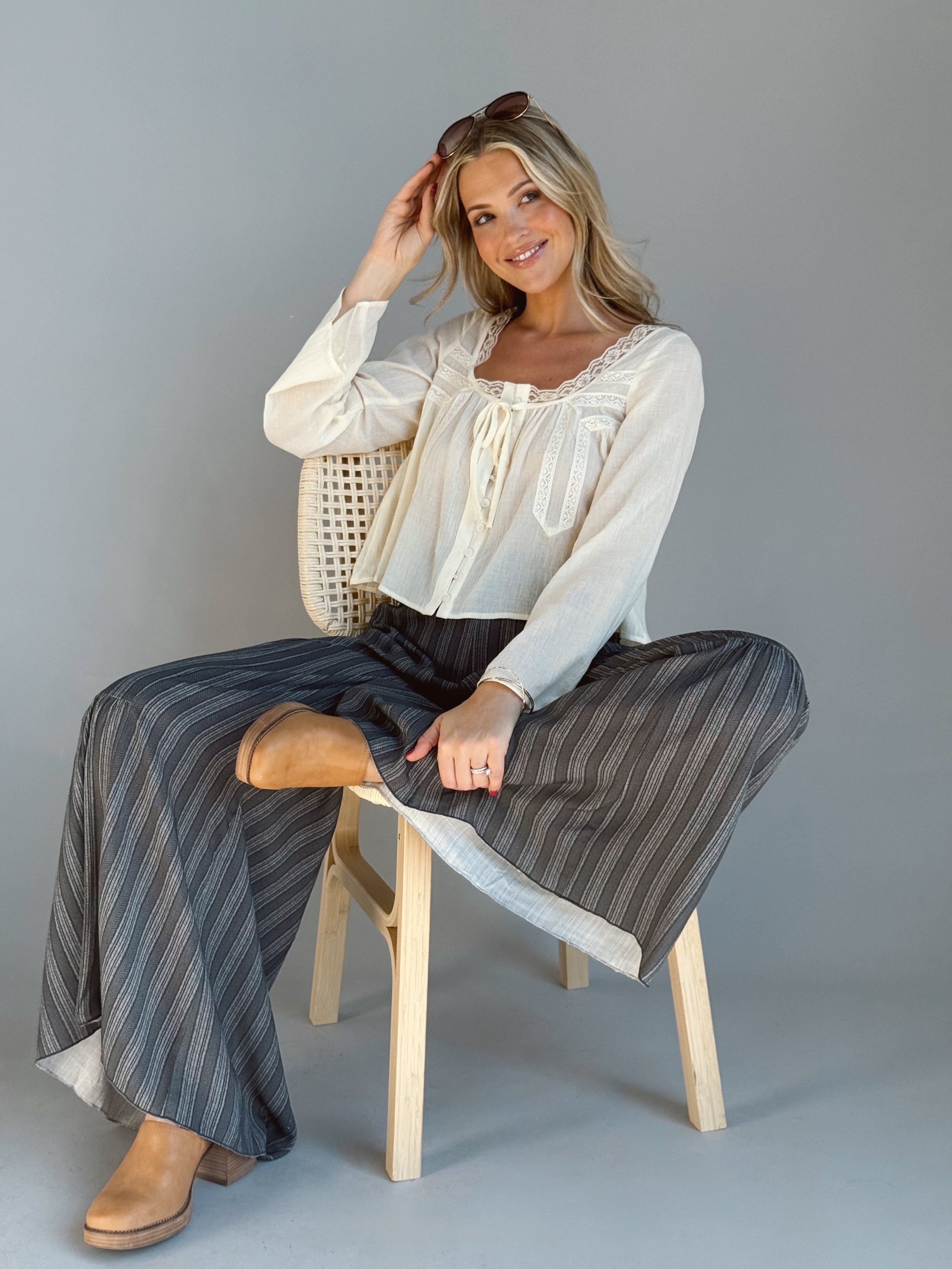 Vanilla Bean Blouse - CREAM - Storetradenest BLOUSE