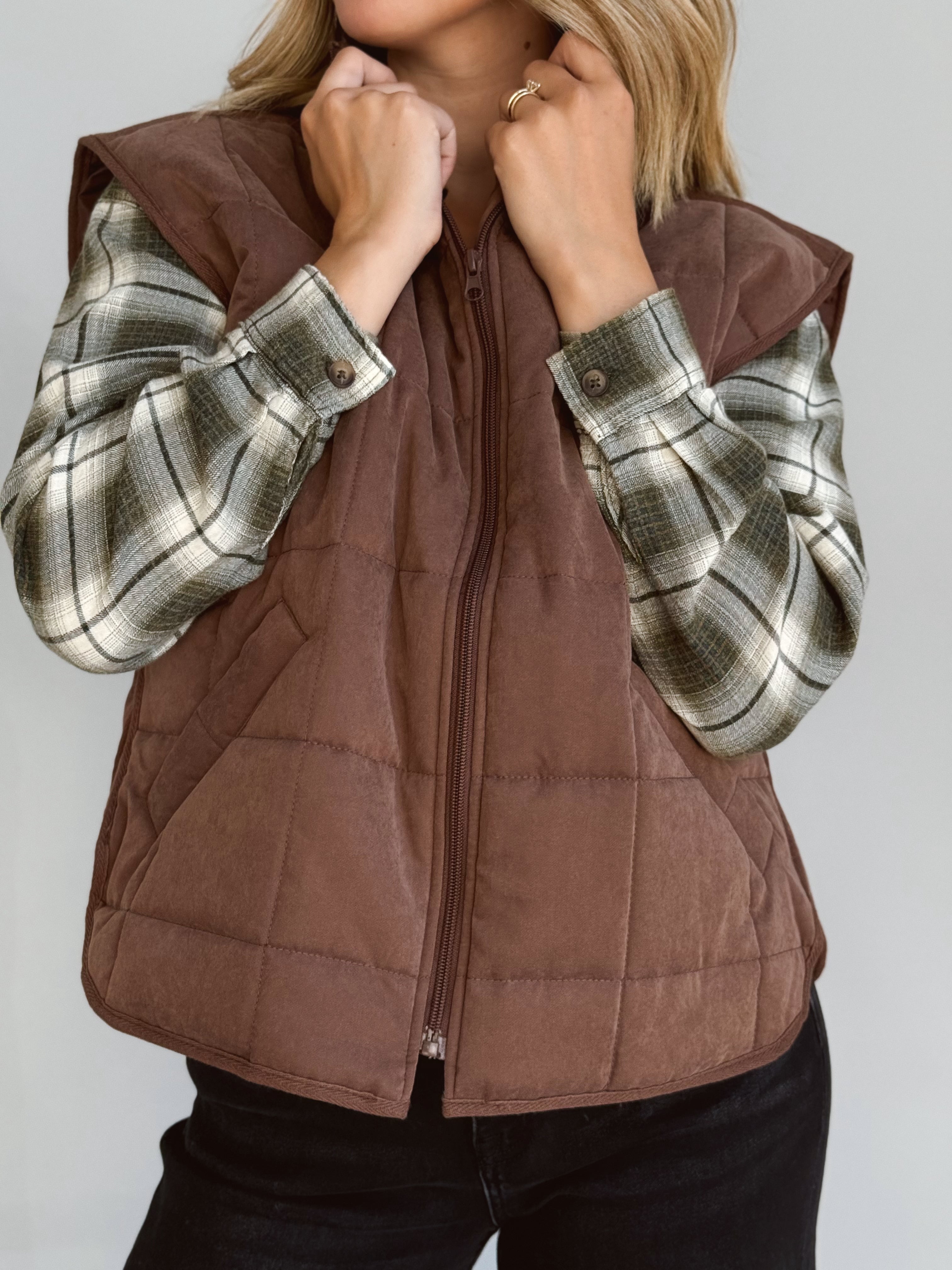 Walden Vest - BROWN - Storetradenest VEST