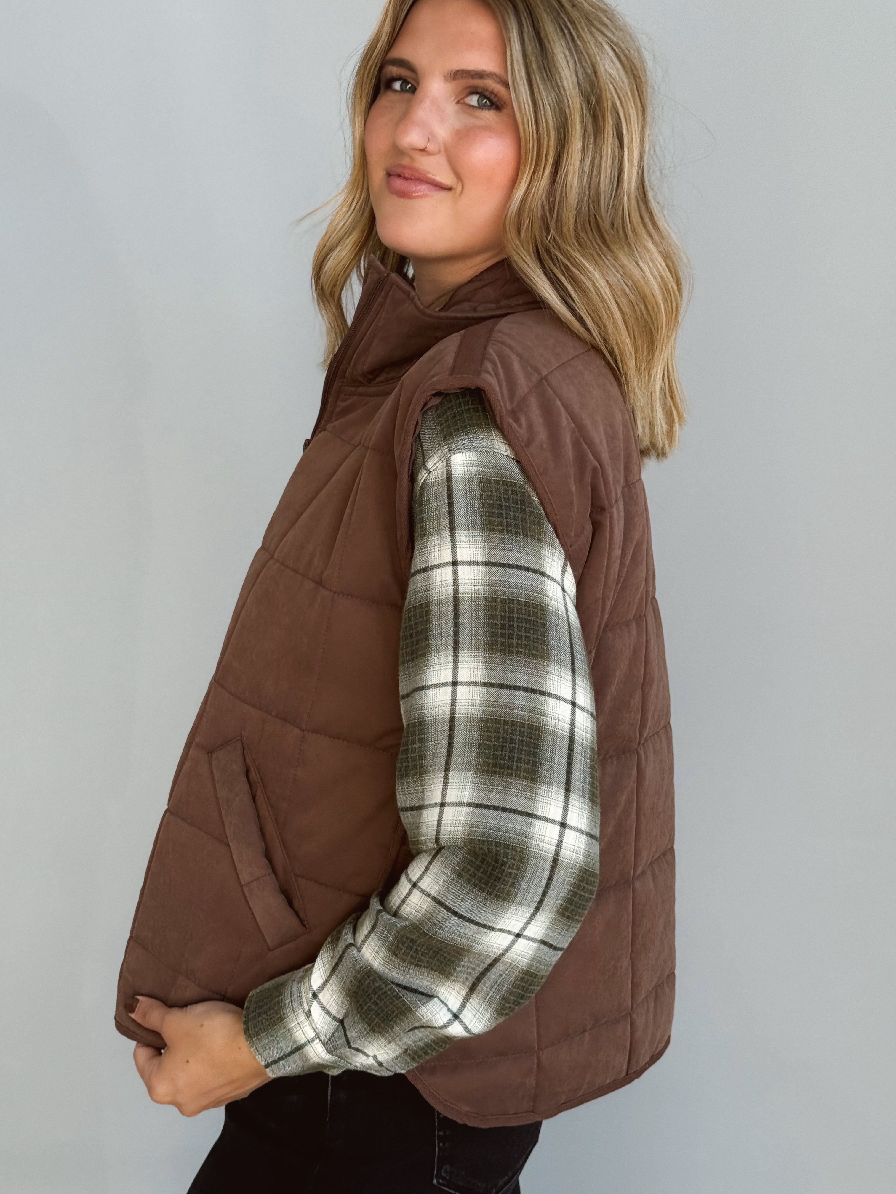 Walden Vest - BROWN - Storetradenest VEST