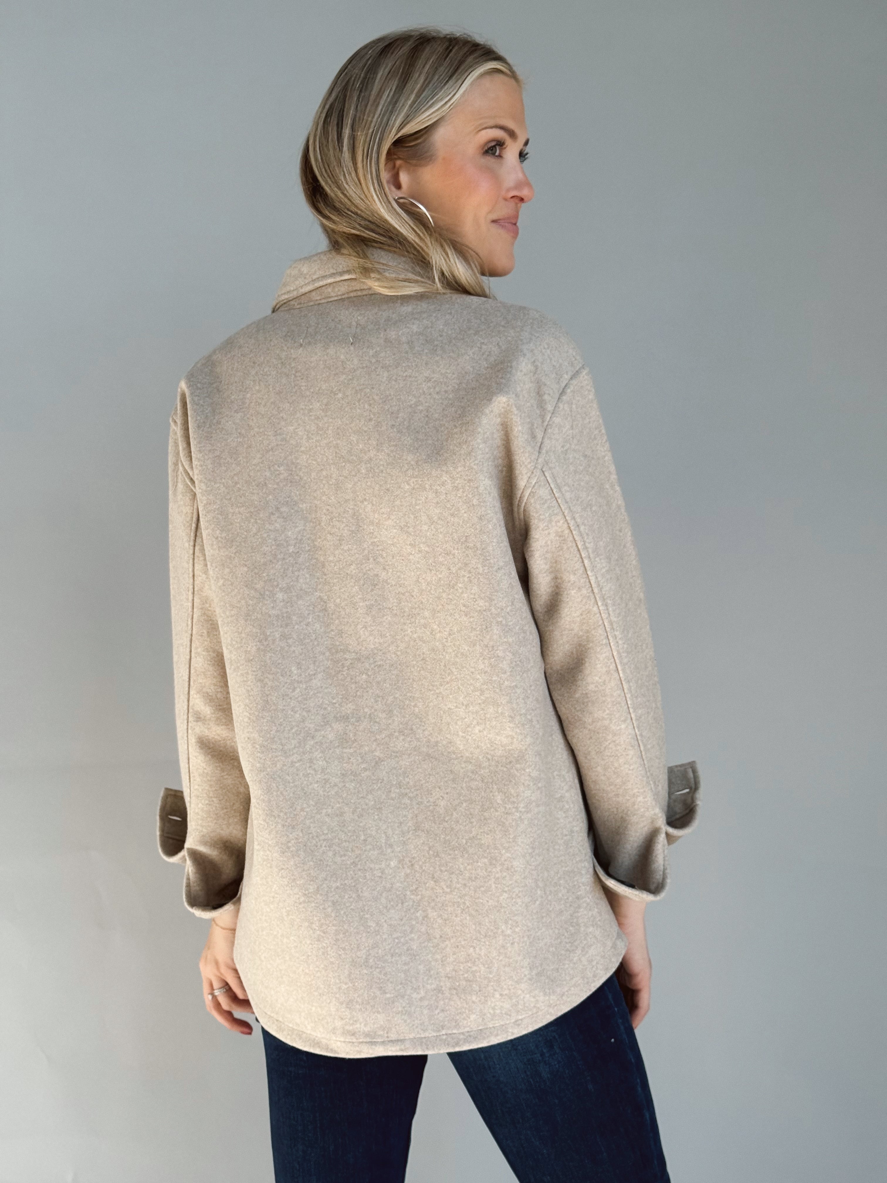 Willows House Blend Shacket - OATMEAL - Storetradenest JACKET